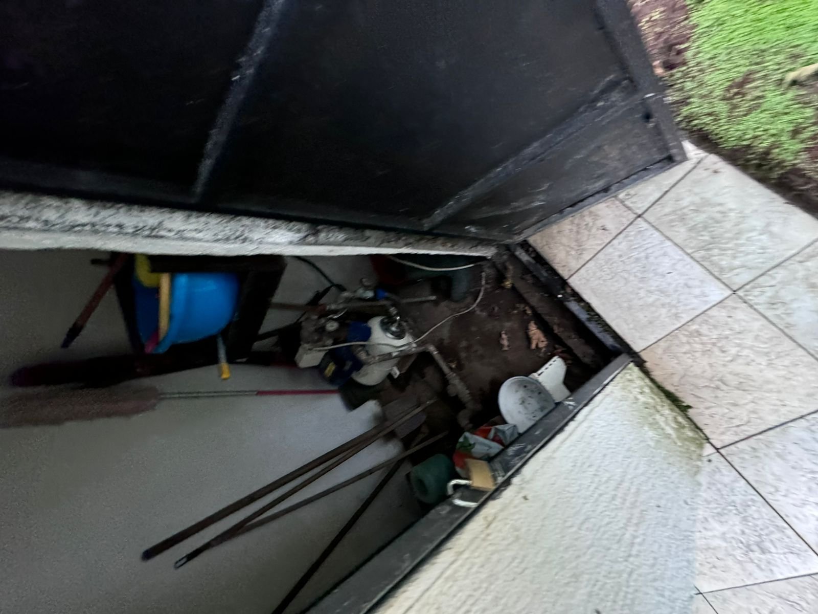 Smart storage in Ulcinj property&mdash;secure metal door, tiled floors, grass. Invest with immorenta.me by ekosphere doo.