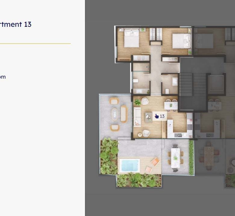 Spacious 2-bedroom Ulcinj apartment&mdash;floor plan shows anteroom, living/dining, terrace; 116.19 m&sup2;. Invest at immorenta.me by ekosphere doo.