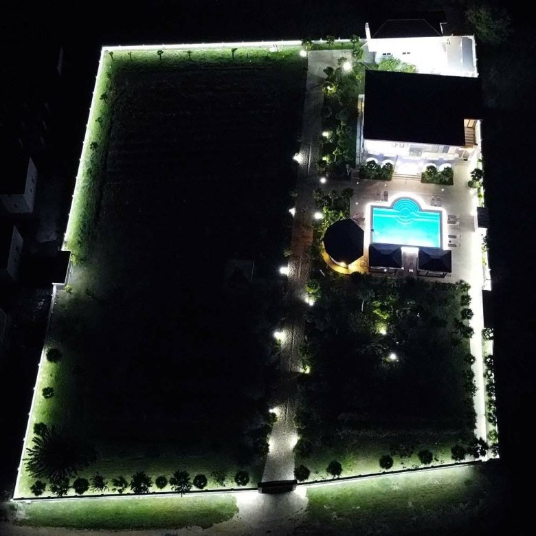 Stunning Ulcinj property&mdash;bright modern home, lit pool, manicured gardens; exclusive at immorenta.me by ekosphere doo.