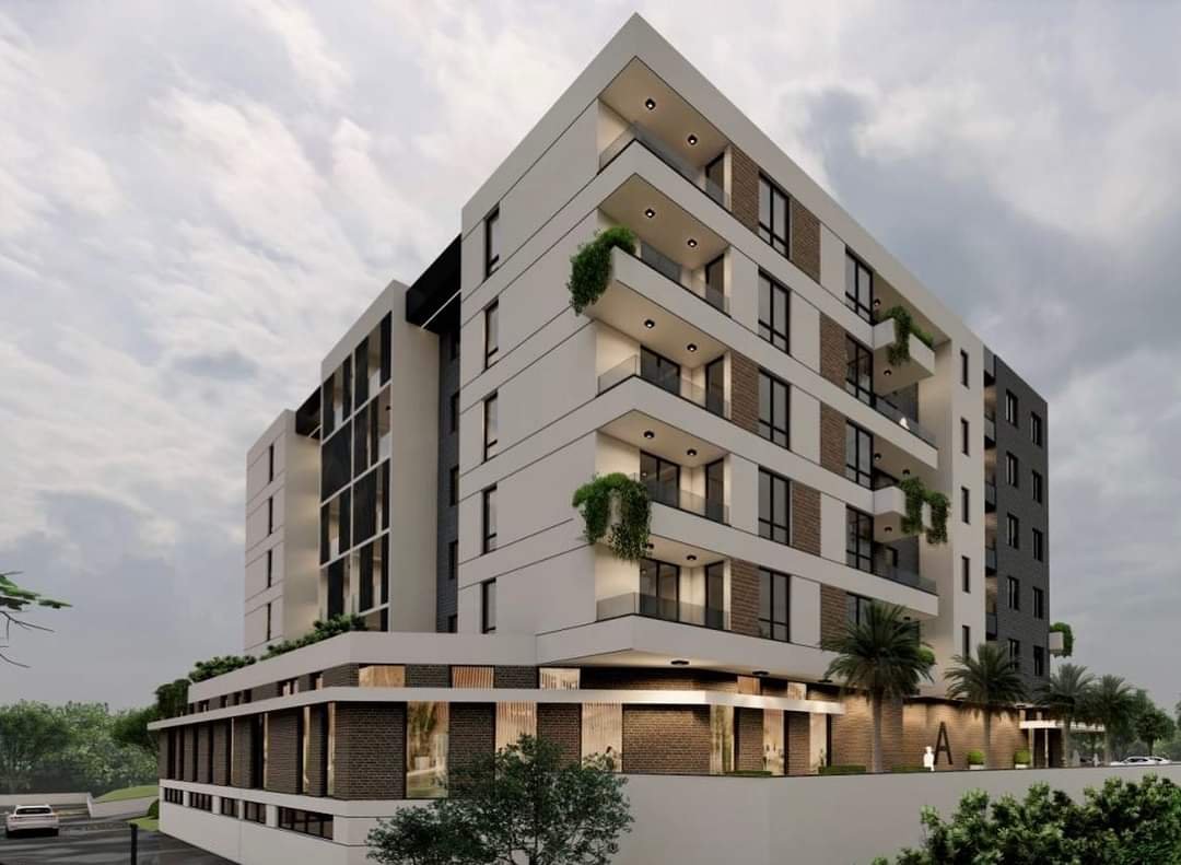 Stylish multi-story apartments in Ulcinj, Montenegro&mdash;balconies, large windows, lush green views; exclusive on immorenta.me by Ekosphere.