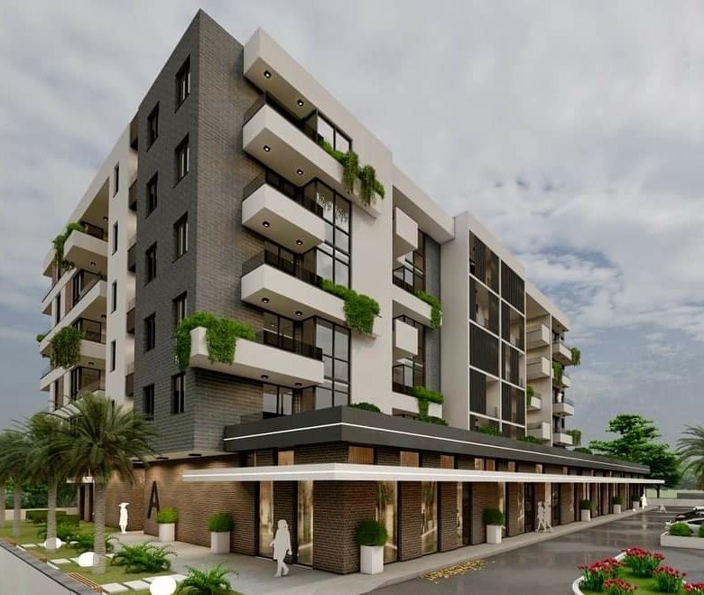 Discover prime Ulcinj real estate: a stylish 5-story apartment with balconies, large windows, lush grounds. Exclusive on immorenta.me by ekosphere doo.