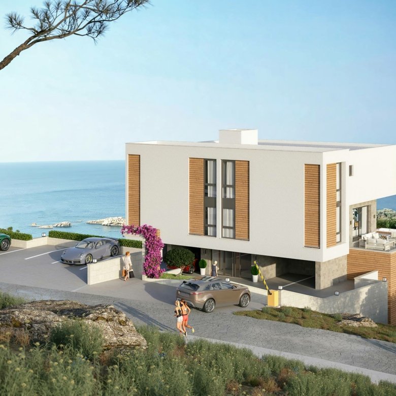 Stunning modern building with sea view in Ulcinj, Montenegro&mdash;prime real estate at immorenta.me by ekosphere doo.