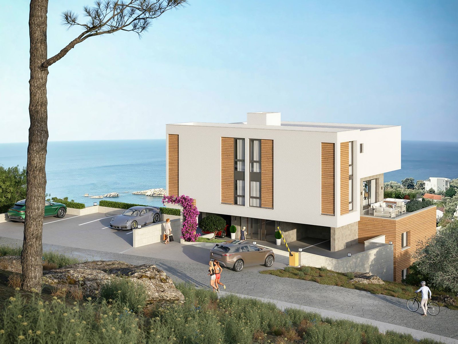 Stunning modern building with sea view in Ulcinj, Montenegro&mdash;prime real estate at immorenta.me by ekosphere doo.