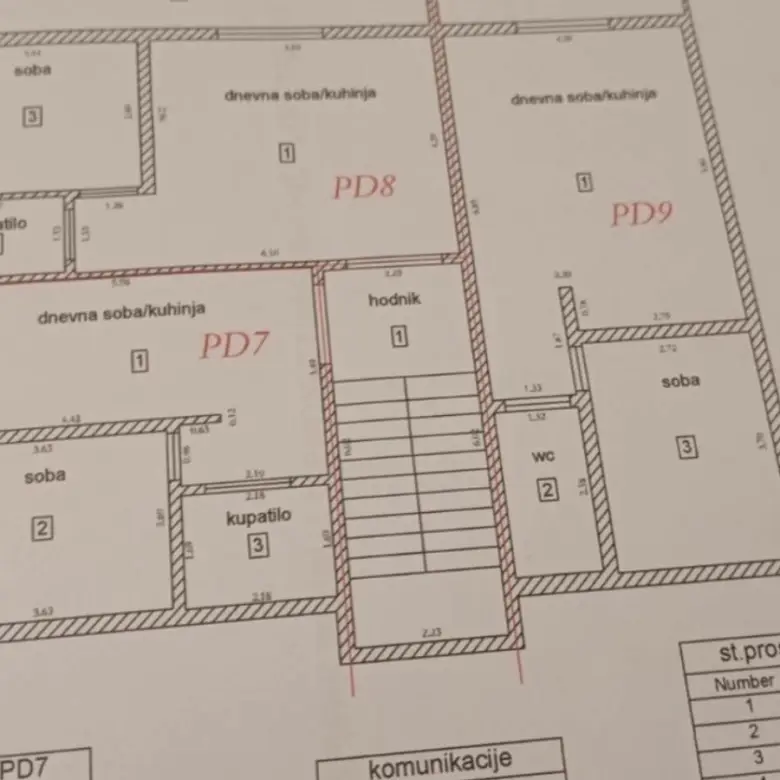 Modern Ulcinj Montenegro property floor plan with precise room labels and measurements&acirc;ideal real estate investment by ekosphere doo.