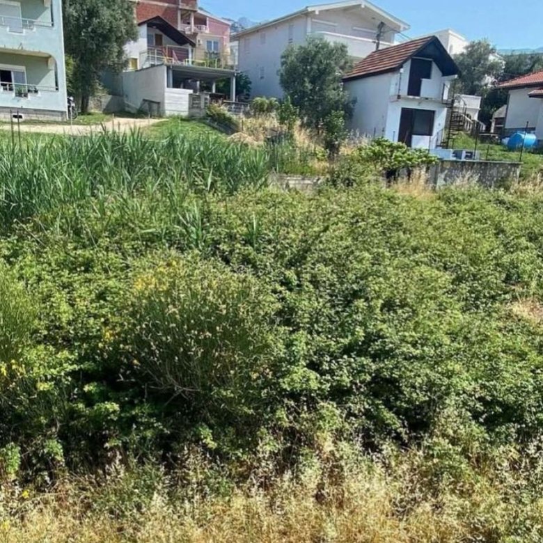 Prime investment opportunity: spacious, overgrown Ulcinj lot near modern homes&mdash;ideal for development; featured by immorenta.me, a project of Ekosphere doo.