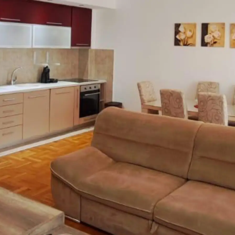 Contemporary open-plan kitchen, premium appliances, stylish dining&mdash;an Ulcinj property gem on immorenta.me by ekosphere doo.