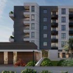 Modernes Apartmentgeb&auml;ude in Ulcinj mit Balkonen, gro&szlig;en Fenstern und &uuml;ppigem Gr&uuml;n &ndash; exklusive Immobilie von immorenta.me, ein Projekt von ekosphere doo.