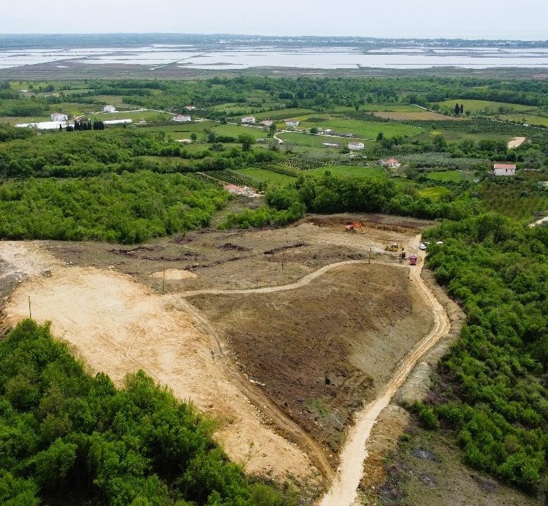 Prime investment land in Ulcinj, Montenegro&mdash;scenic hills cleared for new Ekosphere real estate. Listed exclusively on immorenta.me.