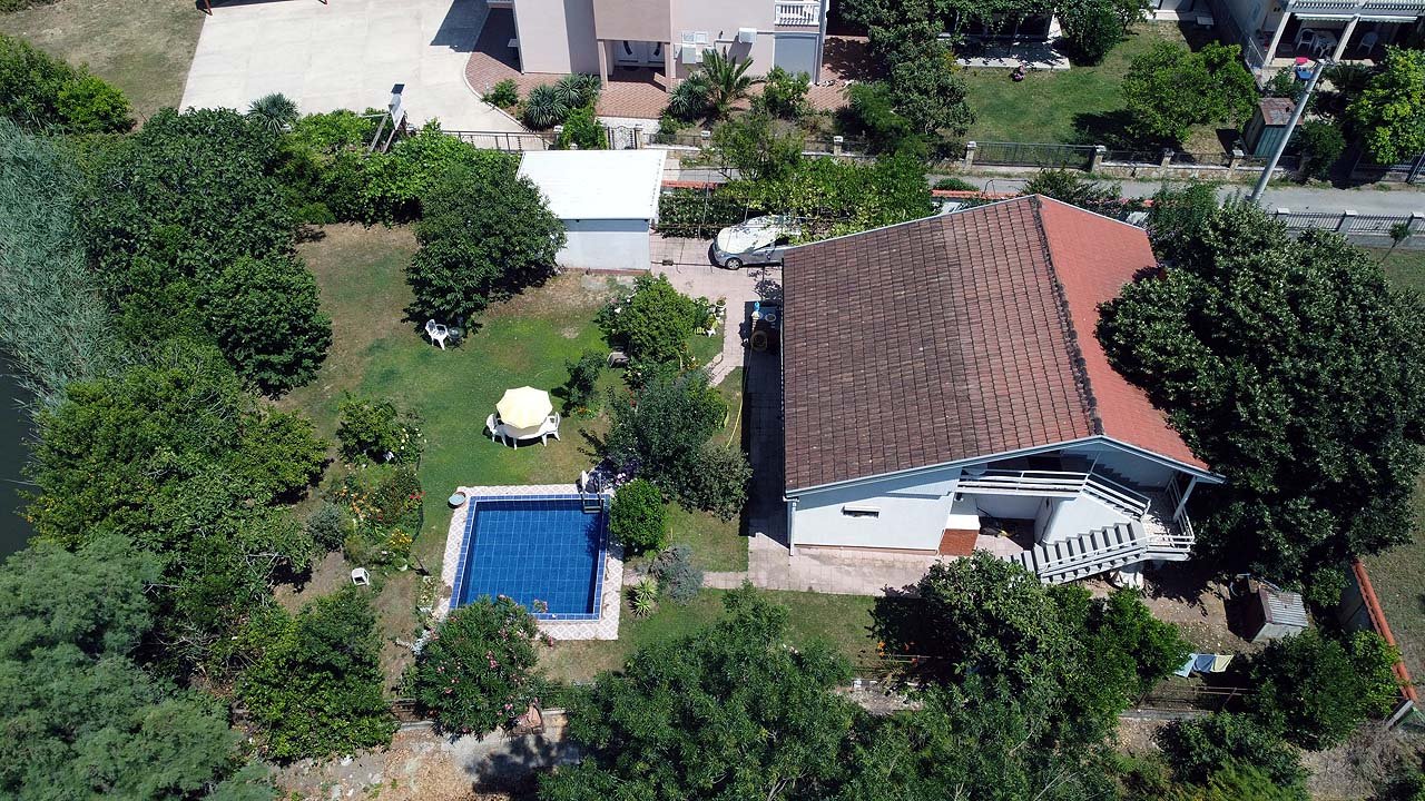 Premium Ulcinj villa for sale: red roof, lush gardens, pool, guest buildings&mdash;immorenta.me by Ekosphere doo. Invest in Montenegro!.