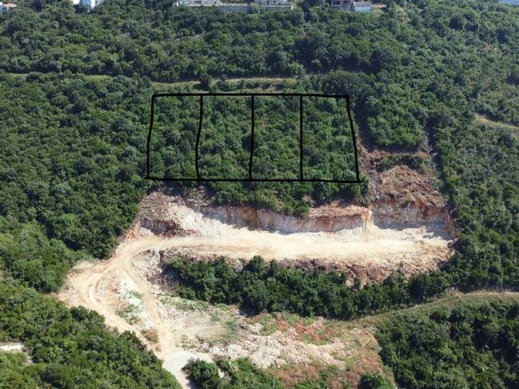 Prime investment opportunity: four forested hillside plots in Ulcinj, Montenegro. Listed on immorenta.me by Ekosphere DOO.