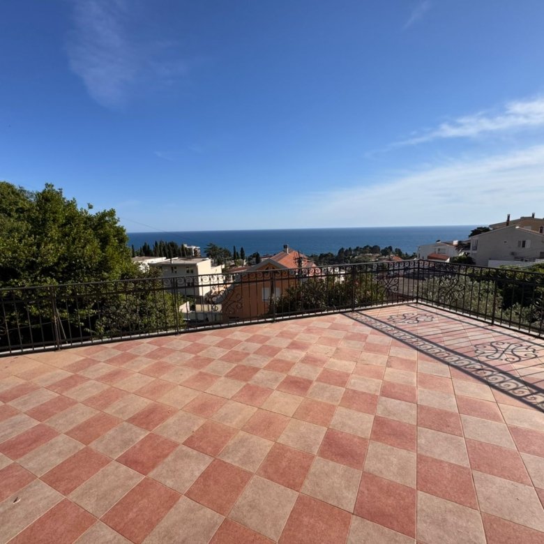Elegant tiled terrace with sea views in Ulcinj, Montenegro&mdash;prime investment via immorenta.me by ekosphere doo.
