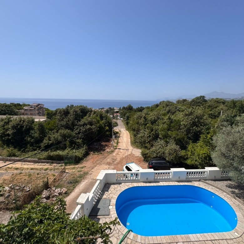 Stunning Ulcinj villa with blue pool, sea views, and lush greenery&mdash;prime Montenegro real estate from ekosphere doo on immorenta.me.
