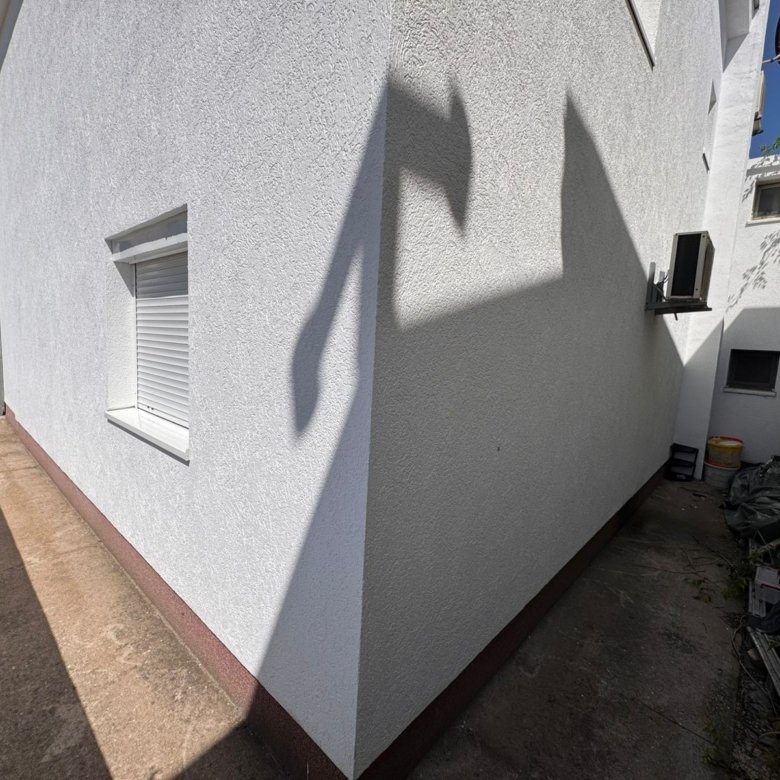 Charming white stucco house in Ulcinj&acirc;shuttered windows, lush gardens, prime Montenegro real estate at immorenta.me by ekosphere.