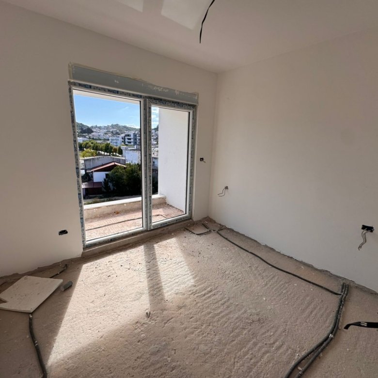 Unfinished room in Ulcinj, Montenegro with balcony, sliding glass doors, panoramic views&mdash;ideal investment via immorenta.me (ekosphere doo).