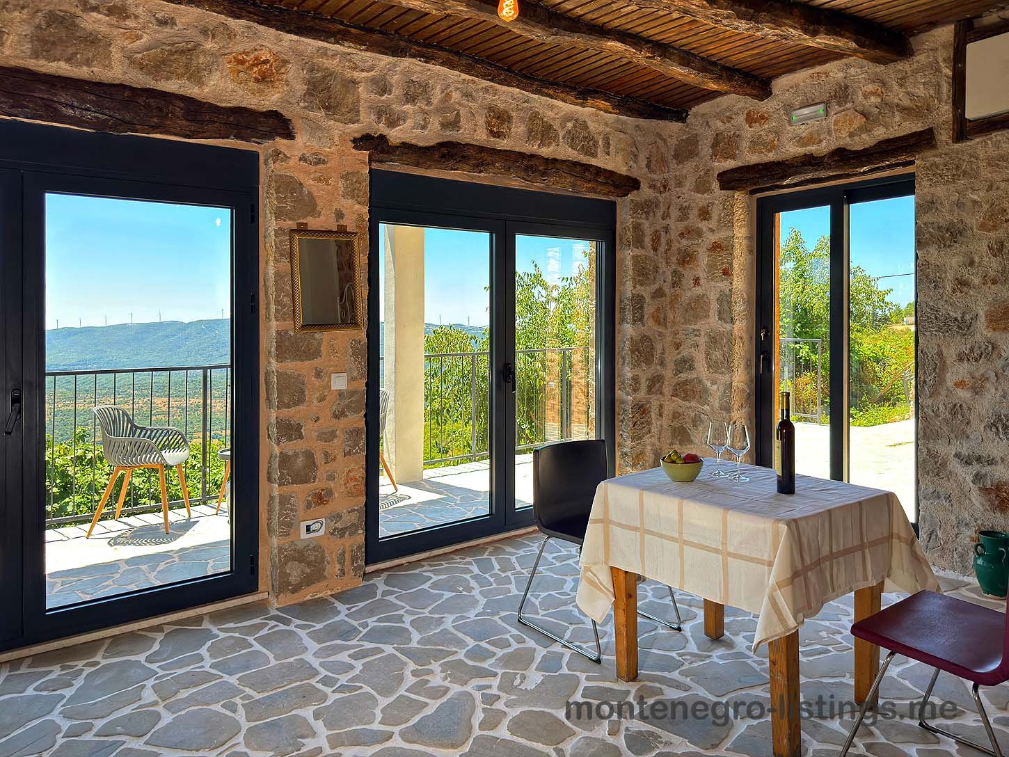 FAQ - Discover a sunlit stone-walled Ulcinj home with glass doors, balcony, and countryside views. Exclusive at immorenta.me by ekosphere doo.