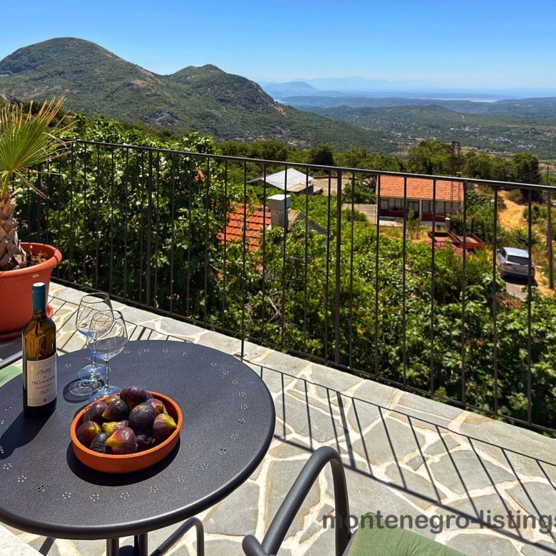 Elegant stone terrace with scenic hill views in Ulcinj, Montenegro&mdash;exclusive property by immorenta.me (ekosphere doo).