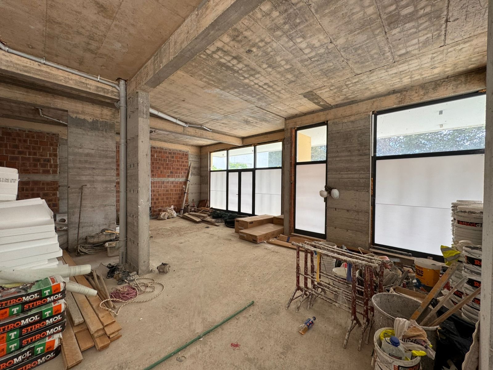 Modern Ulcinj property under construction with large windows, premium insulation, and quality materials&mdash;exclusive at immorenta.me.