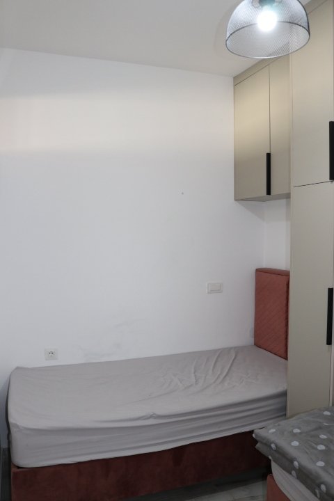 Modern, well-appointed bedroom in Ulcinj with built-in storage, ideal for investment; discover more on immorenta.me by ekosphere doo.