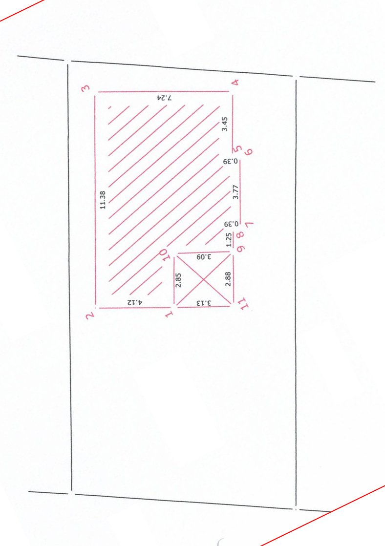 Discover a prime rectangular plot in Ulcinj, Montenegro! Investment opportunity with clear boundaries & dimensions. Eksophere DOO project.