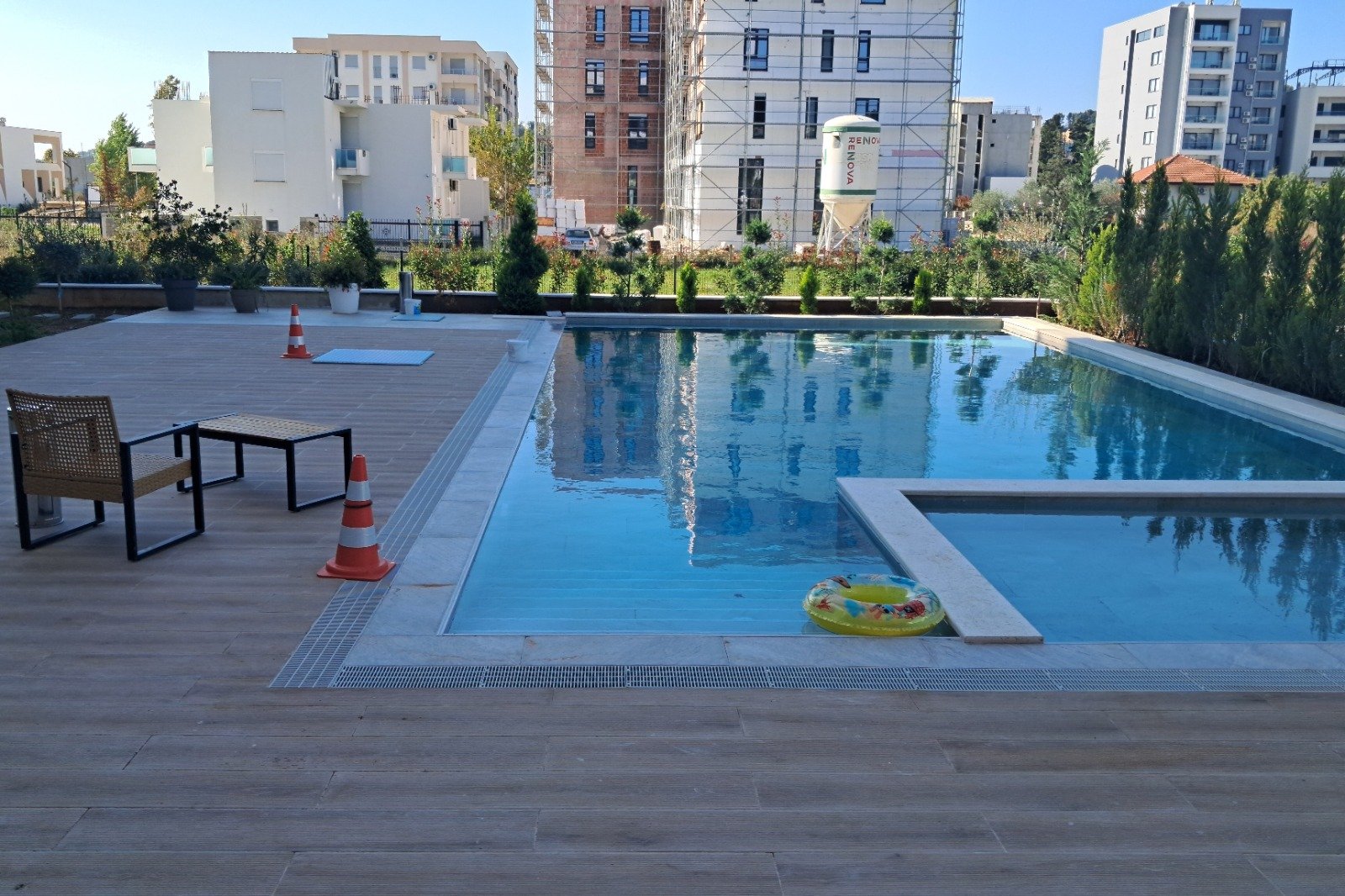 Luxury Ulcinj apartment with pool, elegant deck, seating area; prime Montenegro investment at immorenta.me by ekosphere doo.
