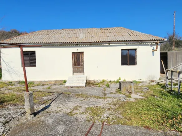 Charmantes einst&ouml;ckiges Haus mit cremefarbenen W&auml;nden, zwei Fenstern, zentraler Holzt&uuml;r - eine ideale Immobilieninvestition in Ulcinj. Montenegro-listings.me von ekosphere doo. 
